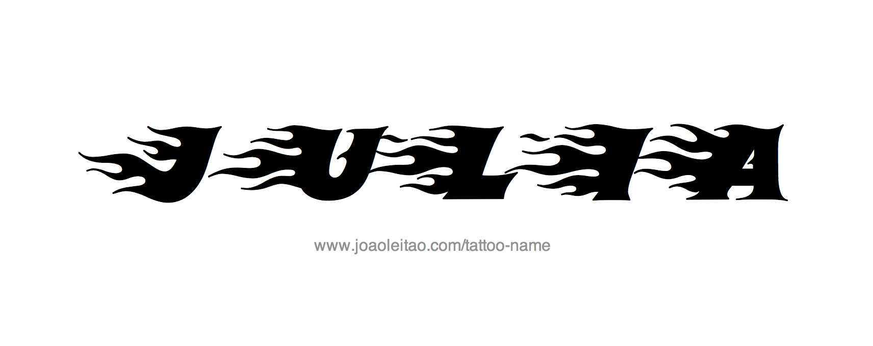 Julia Name Tattoo Designs